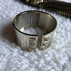 Victoria’s Secret Gold Cuff Bracelet with Studs